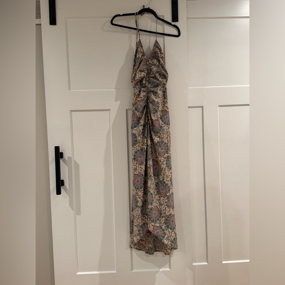 Veronica Beard‎ Aldana Ruched Stretch Silk Dress